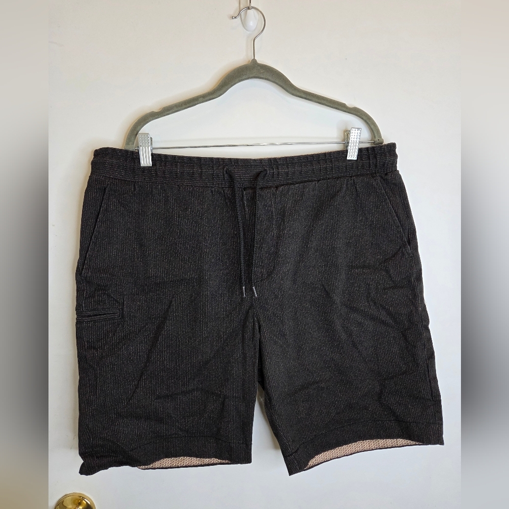 Tallia Sport Mens Shorts Casual XXL Dark Brown Pull String Summer Buttons